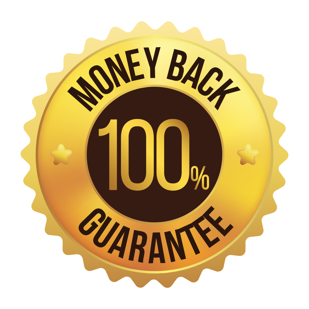 100% Money Back Guarantee seal